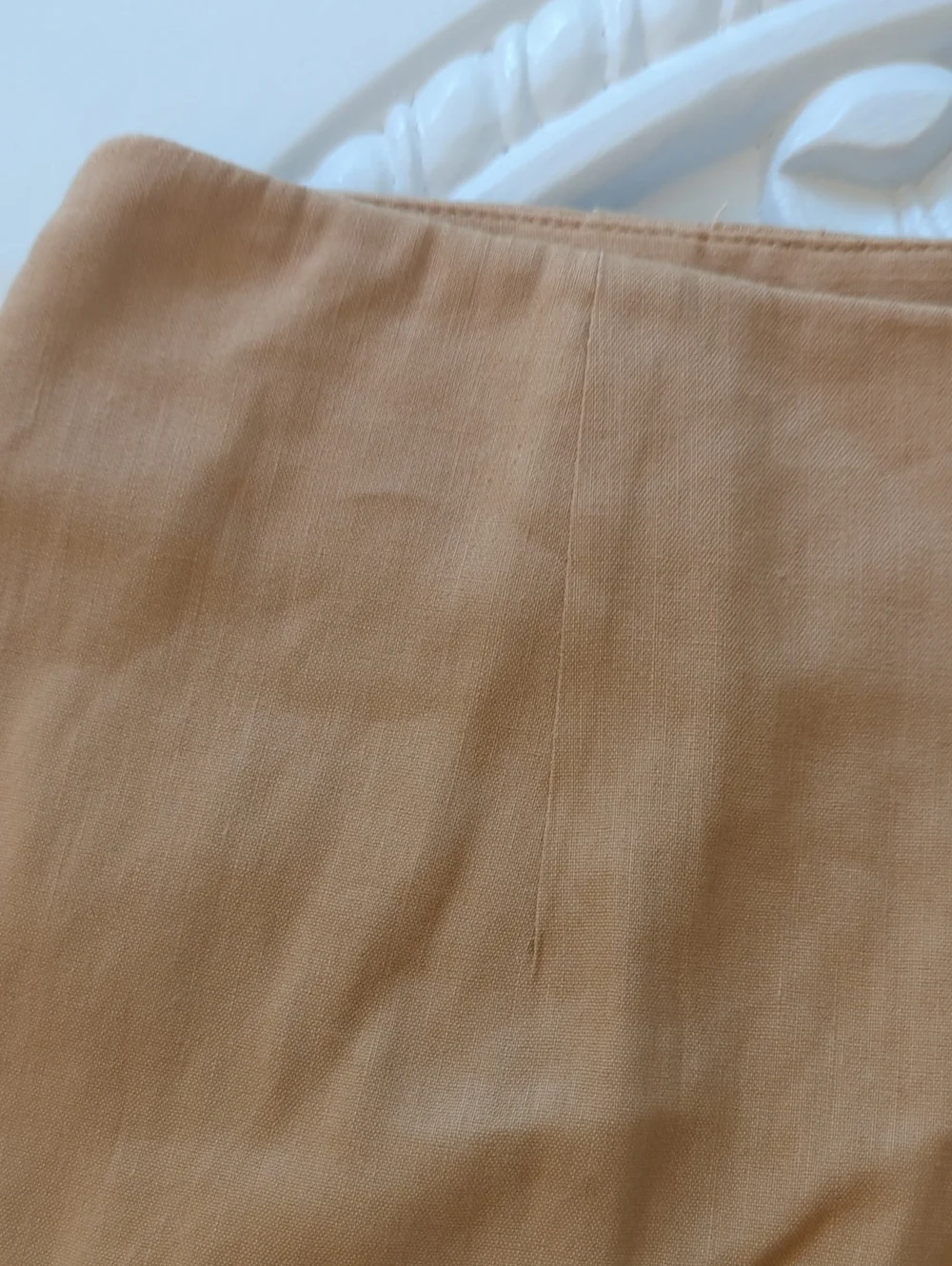 Antonio Melanie Linen Blend Kaki Tan Camel Shades With Pockets Tailored Short 8 - Picture 8 of 15
